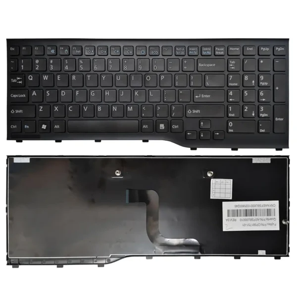 Keyboard Fujitsu Lifebook A555 US Black Frame
