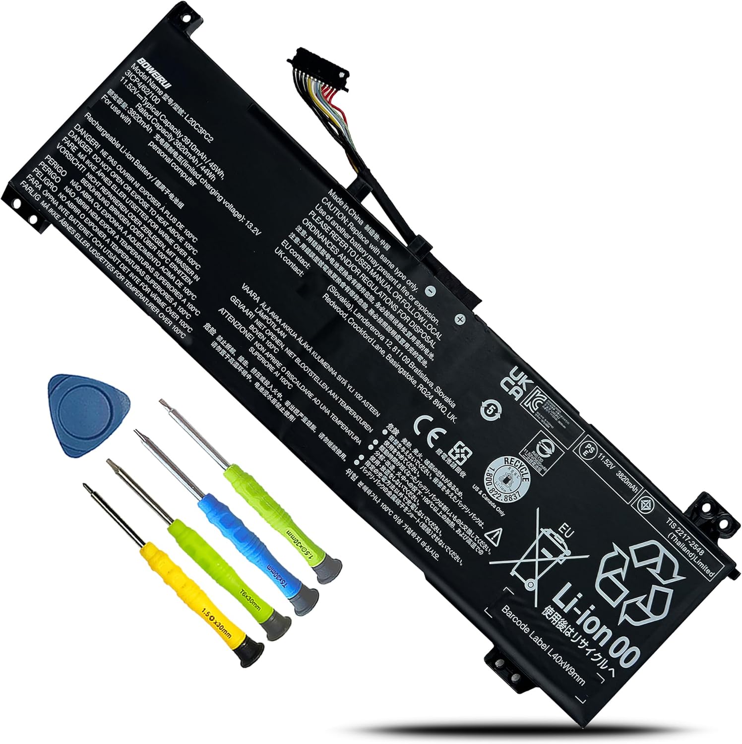 81-FqqGLHKL._AC_SL1500_ Lenovo Ideapad Gaming 3i 3-15ACH6 3-15IHU6 Lenovo Legion 5-15ITH6H 5-15ITH6 5-15ACH6H 5-15ACH6H 5-15ACH6 5-15ACH6 5-15ACH6 5-15ACH6 Batería para portátil L20C3PC2 L20D3PC2 L20M3PC2 SB11B96717 para - Image 1