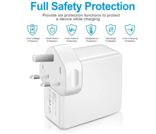 Apple Charger MacBook 87W USB C Type Fast Power Charger For Compatible with MacBook Pro 13 2020 A2338 A2251 A2289 Or MacBook Air 13 Inch iPad Pro