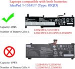 L21M3PF0 de 42 Wh, compatible with Lenovo IdeaPad 1-14IGL7 1-14IJL7 1-14IAU7 1-14ADA7 1-14ALC7 1-14AMN7 1-15ADA7 1-15ALC7 1-15AMN 1-15AMN 1-1-15ADA7 1-15IRU7. Siri - Image 2