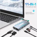 Speed-x (sp-tc1101) 11 In 1 Multi-port Type C 4k Hdmi Usb 3.0 Converter Good Ic Big Packing - Image 4